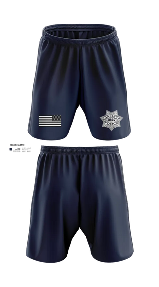 Athletic Shorts With Pockets, Coalinga Police Department, Police, Teamtime, Team time, sublimation, custom sports apparel, team uniforms, spirit wear, spiritwear, sports uniforms, custom shirts, team store, custom team store, fundraiser sports, apparel fundraiser