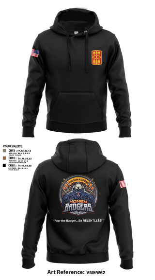 Hoodie, Honey Badgers / 30X, Army, Teamtime, Team time, sublimation, custom sports apparel, team uniforms, spirit wear, spiritwear, sports uniforms, custom shirts, team store, custom team store, fundraiser sports, apparel fundraiser