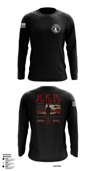 Long Sleeve Performance Shirt, Lander rural fire, Fire Department, Teamtime, Team time, sublimation, custom sports apparel, team uniforms, spirit wear, spiritwear, sports uniforms, custom shirts, team store, custom team store, fundraiser sports, apparel fundraiser