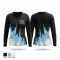 Firefighter Department Women's Long Sleeve V-neck Shirt - 1