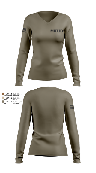 Womens Long Sleeve Vneck Shirt, MCTID, , Teamtime, Team time, sublimation, custom sports apparel, team uniforms, spirit wear, spiritwear, sports uniforms, custom shirts, team store, custom team store, fundraiser sports, apparel fundraiser