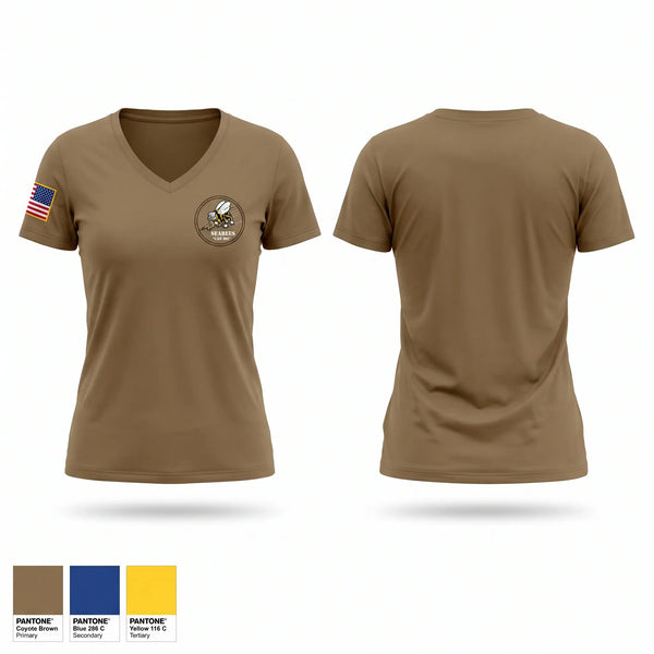 Womens Short Sleeve Vneck Shirt, ACC2, Navy, Teamtime, Team time, sublimation, custom sports apparel, team uniforms, spirit wear, spiritwear, sports uniforms, custom shirts, team store, custom team store, fundraiser sports, apparel fundraiser