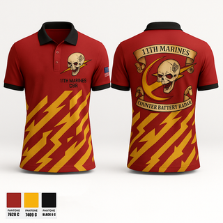 Short Sleeve Performance Polo, 11th Marines CBR, , Teamtime, Team time, sublimation, custom sports apparel, team uniforms, spirit wear, spiritwear, sports uniforms, custom shirts, team store, custom team store, fundraiser sports, apparel fundraiser