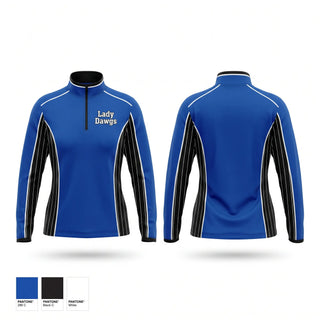 Quarter Zip Jacket, Lady Dawgs, Softball, Teamtime, Team time, sublimation, custom sports apparel, team uniforms, spirit wear, spiritwear, sports uniforms, custom shirts, team store, custom team store, fundraiser sports, apparel fundraiser