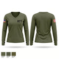 RTT Women's Long Sleeve V-neck Shirt - 1