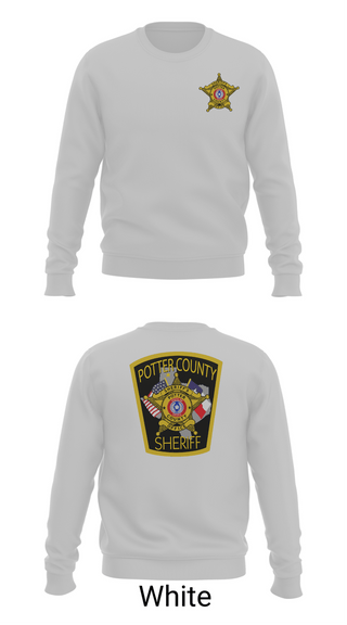 Crew Neck Sweatshirt, Potter County Sheriff's Office, Police, Teamtime, Team time, sublimation, custom sports apparel, team uniforms, spirit wear, spiritwear, sports uniforms, custom shirts, team store, custom team store, fundraiser sports, apparel fundraiser