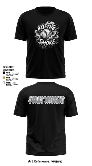 Short Sleeve Performance Shirt, ALL THE SMOKE, Baseball, Teamtime, Team time, sublimation, custom sports apparel, team uniforms, spirit wear, spiritwear, sports uniforms, custom shirts, team store, custom team store, fundraiser sports, apparel fundraiser