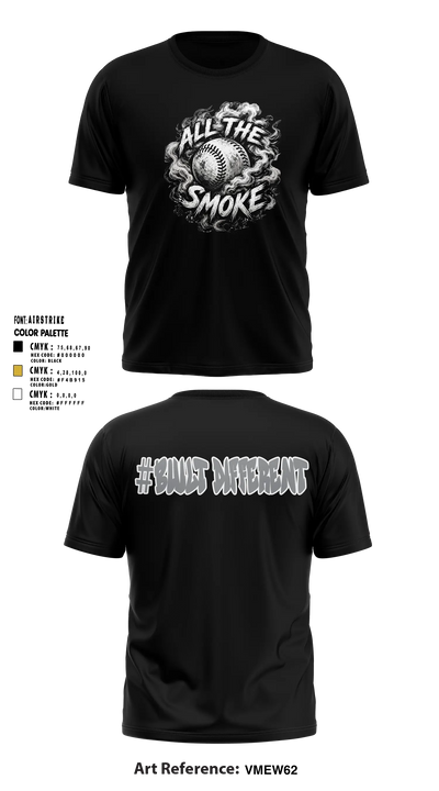 ALL THE SMOKE Short Sleeve Performance Shirt - 11