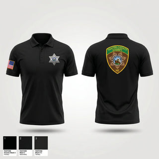Short Sleeve Performance Polo, Thayer County Sheriff, Police, Teamtime, Team time, sublimation, custom sports apparel, team uniforms, spirit wear, spiritwear, sports uniforms, custom shirts, team store, custom team store, fundraiser sports, apparel fundraiser