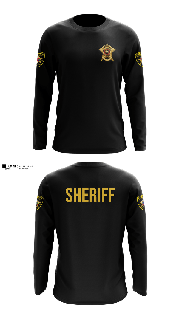 Long Sleeve Performance Shirt, San Jacinto County Sheriff's Office, Police, Teamtime, Team time, sublimation, custom sports apparel, team uniforms, spirit wear, spiritwear, sports uniforms, custom shirts, team store, custom team store, fundraiser sports, apparel fundraiser