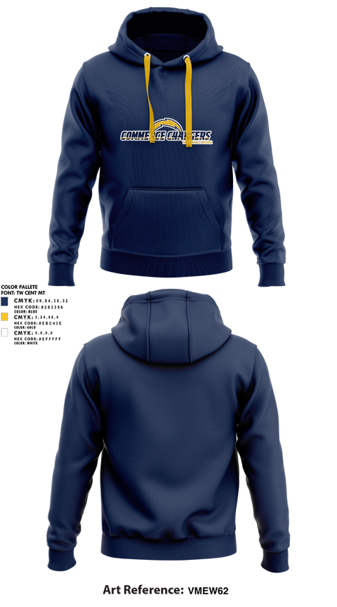 Hoodie, Commerce Chargers Youth Football And Cheer, , Teamtime, Team time, sublimation, custom sports apparel, team uniforms, spirit wear, spiritwear, sports uniforms, custom shirts, team store, custom team store, fundraiser sports, apparel fundraiser