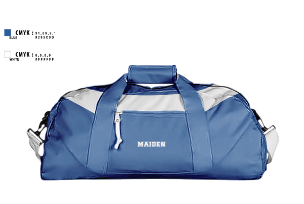 Duffle Bag, Maiden High School Volleyball, Women's Volleyball, Teamtime, Team time, sublimation, custom sports apparel, team uniforms, spirit wear, spiritwear, sports uniforms, custom shirts, team store, custom team store, fundraiser sports, apparel fundraiser