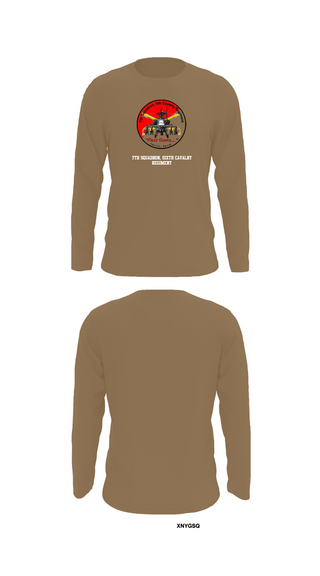 Long Sleeve Performance Shirt, 7th Squadron, Sixth Cavalry Regiment, , Teamtime, Team time, sublimation, custom sports apparel, team uniforms, spirit wear, spiritwear, sports uniforms, custom shirts, team store, custom team store, fundraiser sports, apparel fundraiser