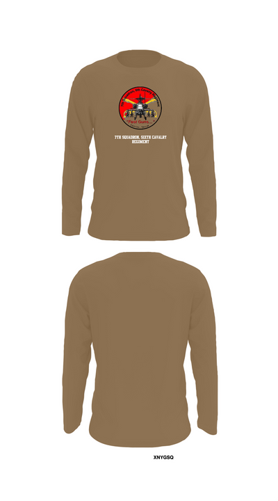 7th Squadron, Sixth Cavalry Regiment 24299123 Long Sleeve Performance Shirt 12