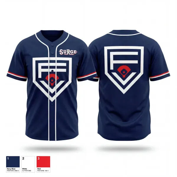 Full Button Baseball Jersey, Fountain Valley Pony Baseball, Baseball, Teamtime, Team time, sublimation, custom sports apparel, team uniforms, spirit wear, spiritwear, sports uniforms, custom shirts, team store, custom team store, fundraiser sports, apparel fundraiser