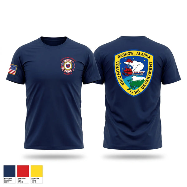 Old School Cotton Feel Shirt, Barrow Volunteer Fire Department, Fire Department, Teamtime, Team time, sublimation, custom sports apparel, team uniforms, spirit wear, spiritwear, sports uniforms, custom shirts, team store, custom team store, fundraiser sports, apparel fundraiser