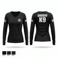 Sheriff K9 Women's Long Sleeve V-neck Shirt - 1