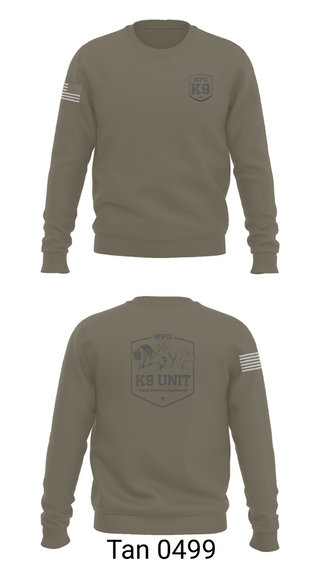Crew Neck Sweatshirt, WPD K9, Police, Teamtime, Team time, sublimation, custom sports apparel, team uniforms, spirit wear, spiritwear, sports uniforms, custom shirts, team store, custom team store, fundraiser sports, apparel fundraiser