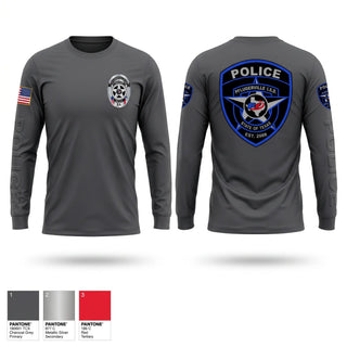 Long Sleeve Performance Shirt, Pflugerville ISD Police Department, Police, Teamtime, Team time, sublimation, custom sports apparel, team uniforms, spirit wear, spiritwear, sports uniforms, custom shirts, team store, custom team store, fundraiser sports, apparel fundraiser