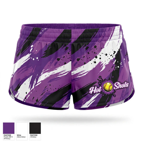 Womens Shorts, Hot Shot, Softball, Teamtime, Team time, sublimation, custom sports apparel, team uniforms, spirit wear, spiritwear, sports uniforms, custom shirts, team store, custom team store, fundraiser sports, apparel fundraiser