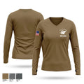 205th engineer battalion Women's Long Sleeve V-neck Shirt - 1