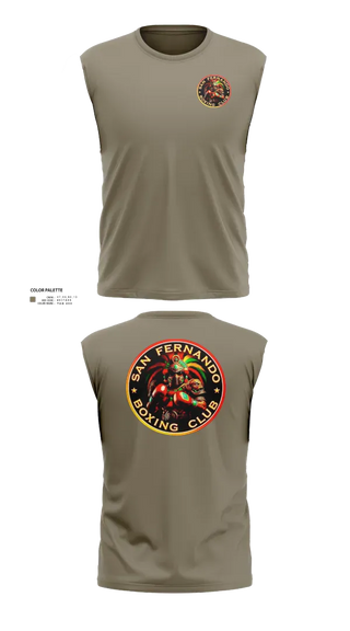 Sleeveless Performance Shirt, San Fernando Boxing Club, Spirit Store, Teamtime, Team time, sublimation, custom sports apparel, team uniforms, spirit wear, spiritwear, sports uniforms, custom shirts, team store, custom team store, fundraiser sports, apparel fundraiser
