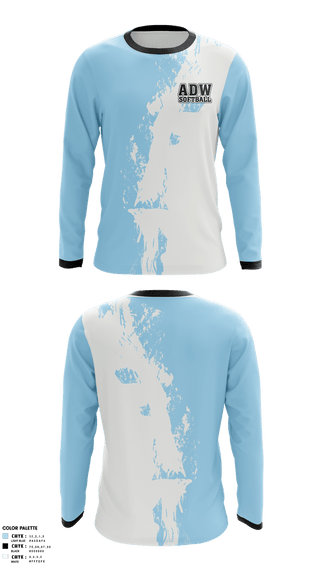 Long Sleeve Performance Shirt, ADW, Softball, Teamtime, Team time, sublimation, custom sports apparel, team uniforms, spirit wear, spiritwear, sports uniforms, custom shirts, team store, custom team store, fundraiser sports, apparel fundraiser