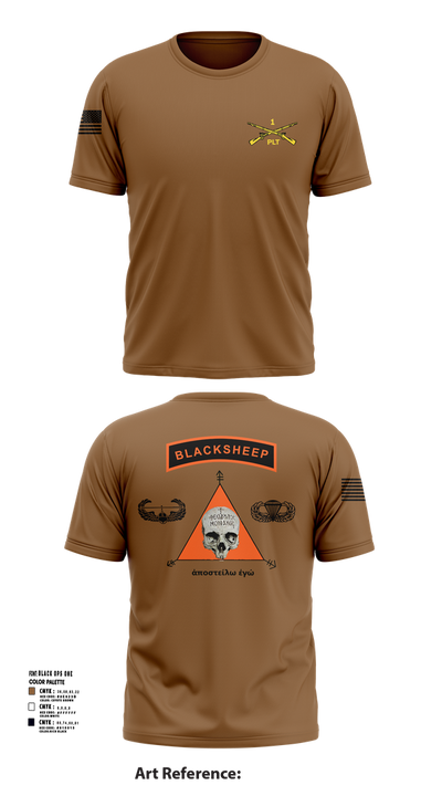 1st PLT B Co 1-173IN 18514147 Short Sleeve Performance Shirt - 24