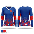 Throgs Neck Little League Women's Long Sleeve V-neck Shirt - 1