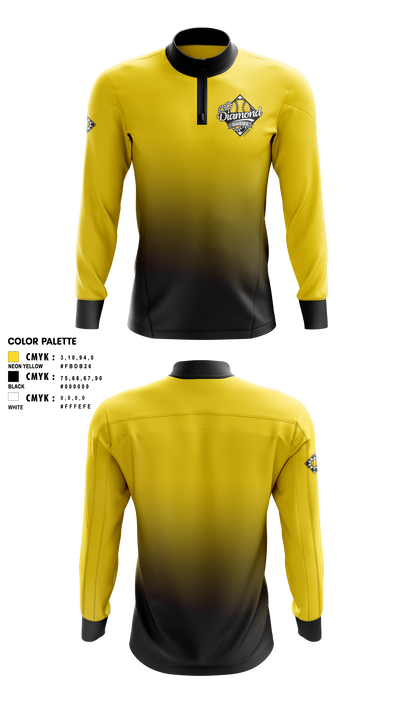Diamond Daisies Quarter Zip Jacket - 2