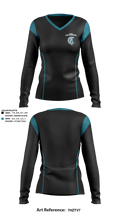 Lady Chargers 79726447 Women's Long Sleeve V-neck Shirt - 1