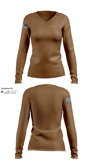 Womens Long Sleeve Vneck Shirt, TacBlocks, , Teamtime, Team time, sublimation, custom sports apparel, team uniforms, spirit wear, spiritwear, sports uniforms, custom shirts, team store, custom team store, fundraiser sports, apparel fundraiser