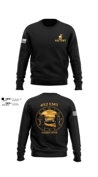 Crew Neck Sweatshirt, 452 MED DET, Army, Teamtime, Team time, sublimation, custom sports apparel, team uniforms, spirit wear, spiritwear, sports uniforms, custom shirts, team store, custom team store, fundraiser sports, apparel fundraiser
