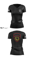 Hughes Springs Police Department 19042589 Women's Short Sleeve V-neck Shirt - 100