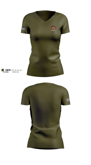 Womens Short Sleeve Vneck Shirt, Washington County Fire Department, Fire Department, Teamtime, Team time, sublimation, custom sports apparel, team uniforms, spirit wear, spiritwear, sports uniforms, custom shirts, team store, custom team store, fundraiser sports, apparel fundraiser