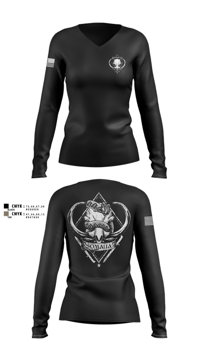CJTF-HOA 54156011 Women's Long Sleeve V-neck Shirt - 7