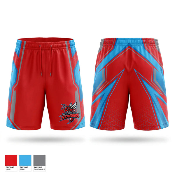 Athletic Shorts With Pockets, Southern Ohio Stingers, Baseball, Teamtime, Team time, sublimation, custom sports apparel, team uniforms, spirit wear, spiritwear, sports uniforms, custom shirts, team store, custom team store, fundraiser sports, apparel fundraiser