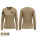 B Co 1-163rd 83424803 Women's Long Sleeve V-neck Shirt - 1