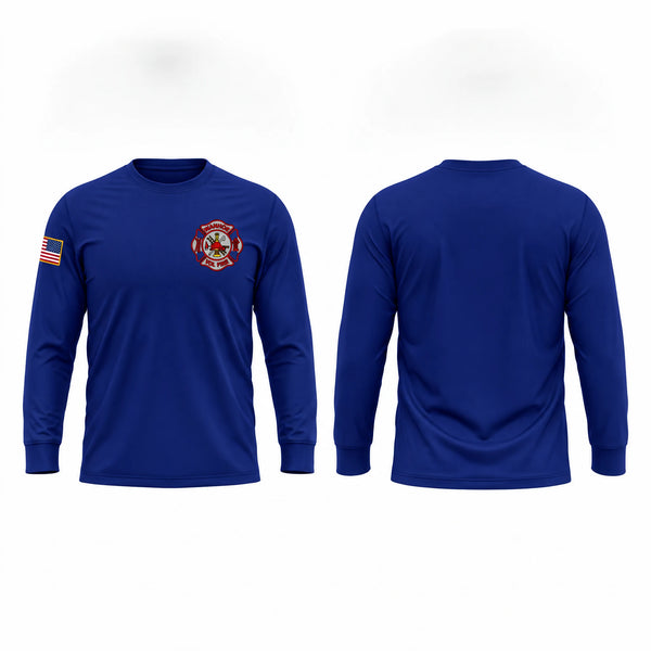 Long Sleeve Performance Shirt, Ivanhoe Volunteer Fire Department, Fire Department, Teamtime, Team time, sublimation, custom sports apparel, team uniforms, spirit wear, spiritwear, sports uniforms, custom shirts, team store, custom team store, fundraiser sports, apparel fundraiser