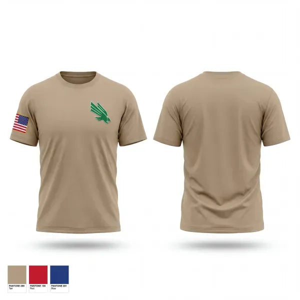 Old School Cotton Feel Shirt, UNT Army ROTC, Army, Teamtime, Team time, sublimation, custom sports apparel, team uniforms, spirit wear, spiritwear, sports uniforms, custom shirts, team store, custom team store, fundraiser sports, apparel fundraiser