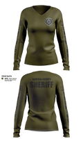 Dawson County Sheriff’s Office Women's Long Sleeve V-neck Shirt - 6