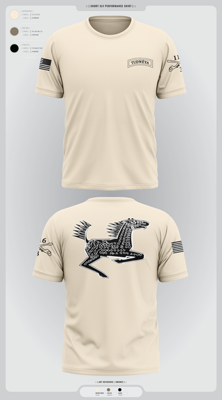 Short Sleeve Performance Shirt, DET 1 HHC 3-116 CAV, Army, Teamtime, Team time, sublimation, custom sports apparel, team uniforms, spirit wear, spiritwear, sports uniforms, custom shirts, team store, custom team store, fundraiser sports, apparel fundraiser