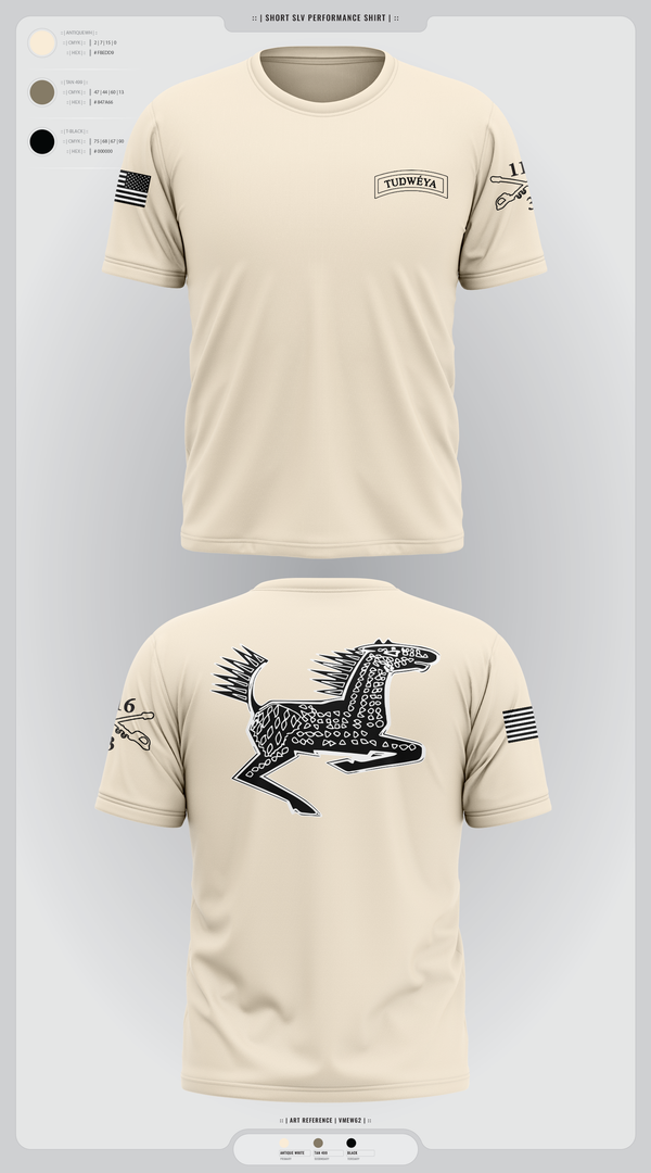 Short Sleeve Performance Shirt, DET 1 HHC 3-116 CAV, Army, Teamtime, Team time, sublimation, custom sports apparel, team uniforms, spirit wear, spiritwear, sports uniforms, custom shirts, team store, custom team store, fundraiser sports, apparel fundraiser