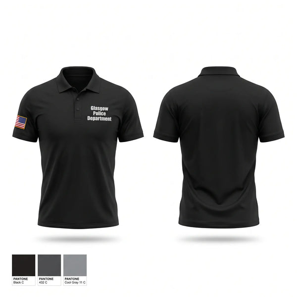 Short Sleeve Performance Polo, Glasgow Police Department, Police, Teamtime, Team time, sublimation, custom sports apparel, team uniforms, spirit wear, spiritwear, sports uniforms, custom shirts, team store, custom team store, fundraiser sports, apparel fundraiser