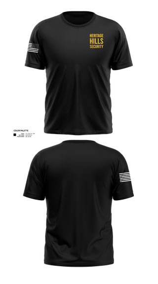 Old School Cotton Feel Shirt, Heritage Hills Security, EMS/EMT, Teamtime, Team time, sublimation, custom sports apparel, team uniforms, spirit wear, spiritwear, sports uniforms, custom shirts, team store, custom team store, fundraiser sports, apparel fundraiser