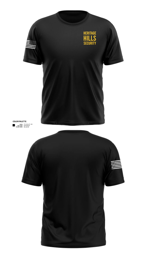 Old School Cotton Feel Shirt, Heritage Hills Security, EMS/EMT, Teamtime, Team time, sublimation, custom sports apparel, team uniforms, spirit wear, spiritwear, sports uniforms, custom shirts, team store, custom team store, fundraiser sports, apparel fundraiser