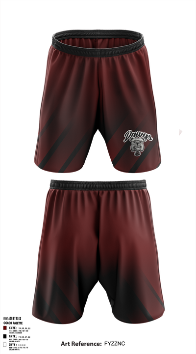 Sobrato HS Bulldogs 65561027 Athletic Shorts With Pockets - 1