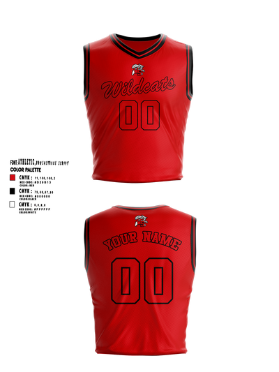 Westerville South Girls Basketball 75140636 Reversible basketball jersey (black/red) - 12