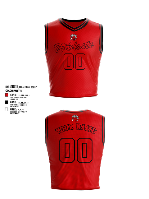 Westerville South Girls Basketball 75140636 Reversible basketball jersey (black/red) - 12