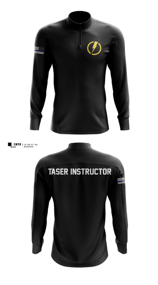 Quarter Zip Jacket, U.S. Capitol Police Taser Instructors, Police, Teamtime, Team time, sublimation, custom sports apparel, team uniforms, spirit wear, spiritwear, sports uniforms, custom shirts, team store, custom team store, fundraiser sports, apparel fundraiser